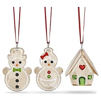 Holiday Cheers Gingerbread Ornament Set by SWAROVSKI