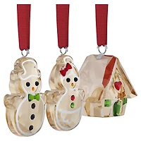 Holiday Cheers Gingerbread Ornament Set by SWAROVSKI