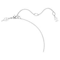 Stilla Attract pendant, Square cut, White, Rhodium plated by SWAROVSKI