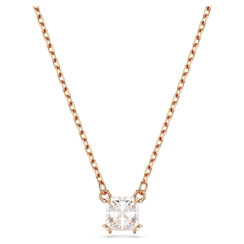 Stilla Attract pendant, Square cut, White