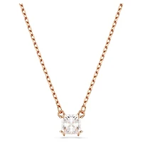 Stilla Attract pendant, Square cut, White