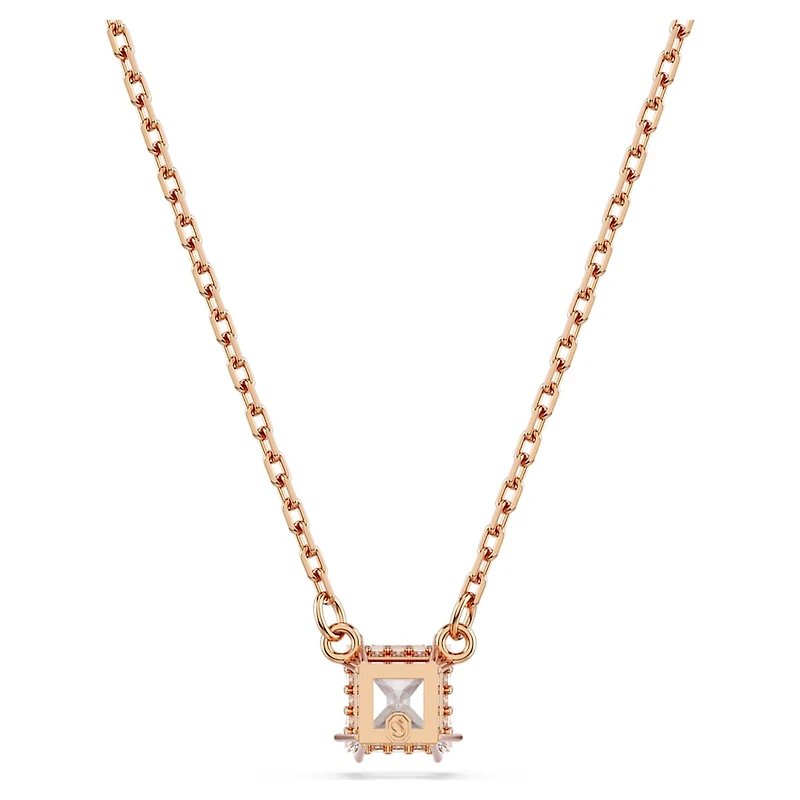 Stilla Attract pendant, Square cut, White