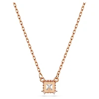 Stilla Attract pendant, Square cut, White