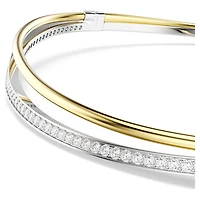 Hyperbola choker, Round cut, White, Mixed metal finish by SWAROVSKI