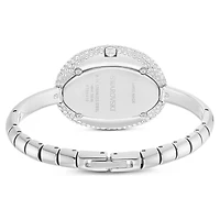 Imber bangle watch, Swiss Made, Metal bracelet, Silver tone, Stainless steel by SWAROVSKI