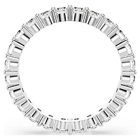 Matrix Vittore ring, Round cut, White, Silver-tone finish by SWAROVSKI