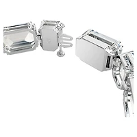 Millenia bracelet, Octagon cut, White, Rhodium plated by SWAROVSKI