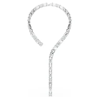 Millenia necklace, Octagon cut, White, Rhodium plated by SWAROVSKI