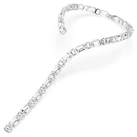 Millenia necklace, Octagon cut, White, Rhodium plated by SWAROVSKI