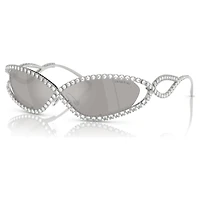 Sunglasses, Mask shape, SK7024, Silver Tone by SWAROVSKI