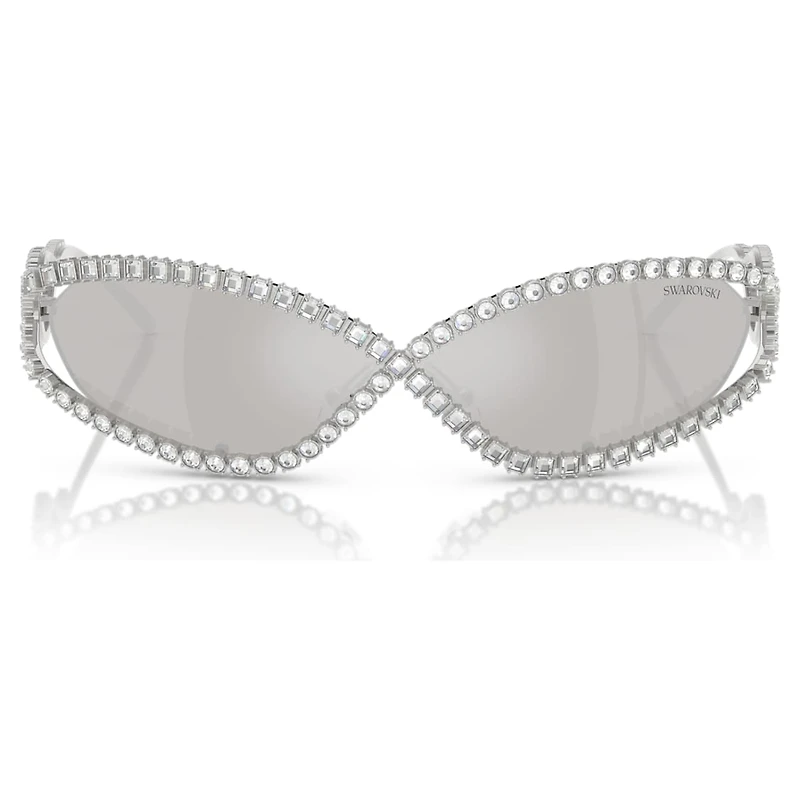 Sunglasses, Mask shape, SK7024, Silver Tone by SWAROVSKI