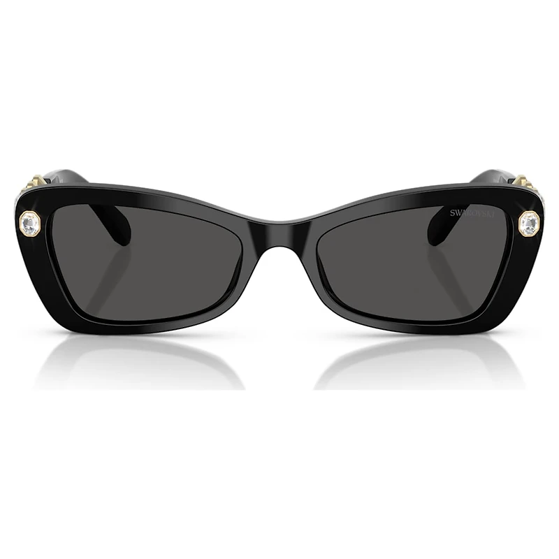 Sunglasses, Butterfly shape, SK6033, Black by SWAROVSKI