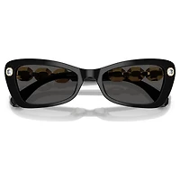 Sunglasses, Butterfly shape, SK6033, Black by SWAROVSKI