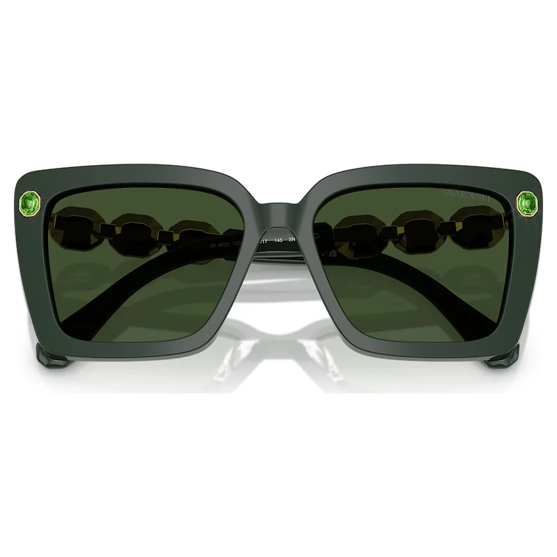 Sunglasses, Square shape, SK6032, Green by SWAROVSKI