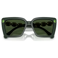 Sunglasses, Square shape, SK6032, Green by SWAROVSKI