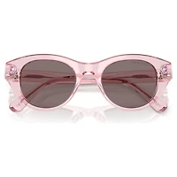 Sunglasses, Round shape, SK6025, Pink by SWAROVSKI