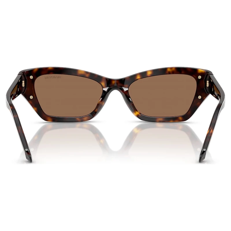 Sunglasses, Cat-Eye shape, SK6029, Brown by SWAROVSKI
