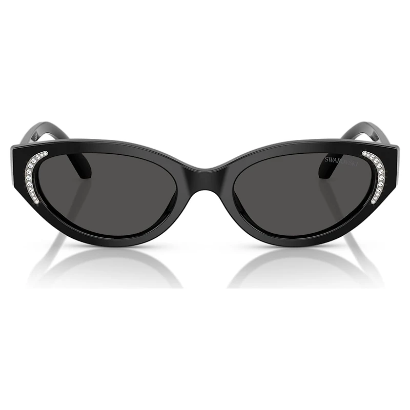 Sunglasses, Cat-Eye shape, SK6030, Black by SWAROVSKI