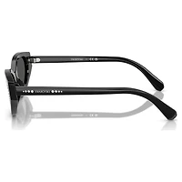 Sunglasses, Cat-Eye shape, SK6030, Black by SWAROVSKI