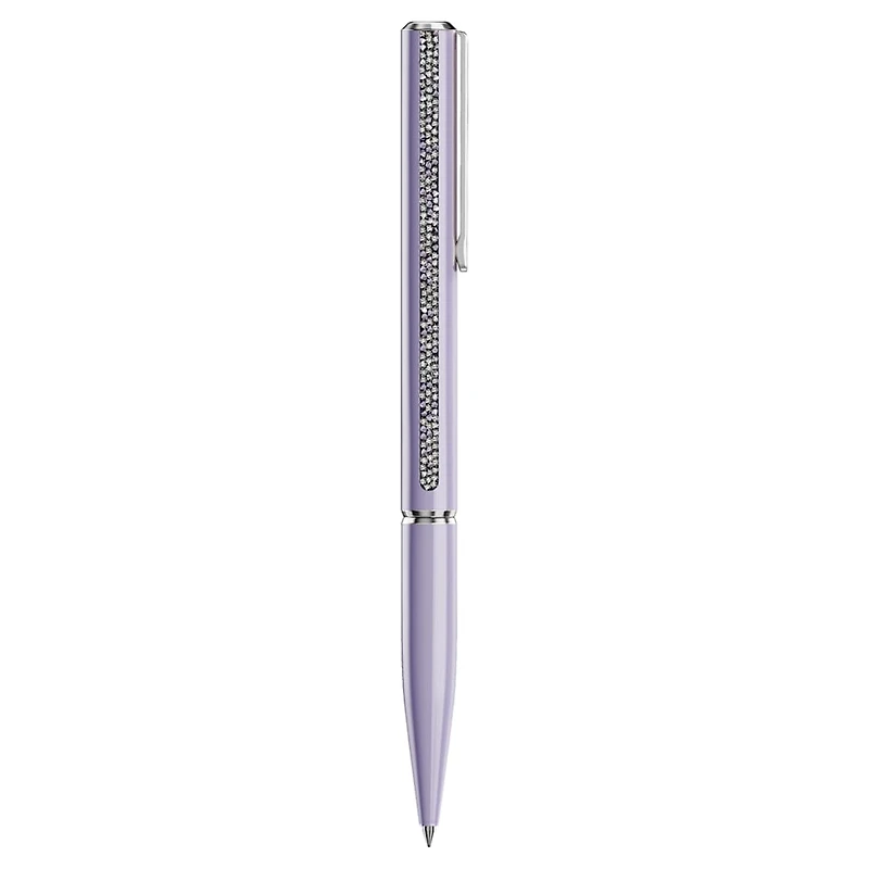 Shimmer ballpoint pen, Purple, Purple lacquered, Chrome plated by SWAROVSKI