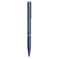 Shimmer ballpoint pen, Blue, Blue lacquered, Chrome plated by SWAROVSKI