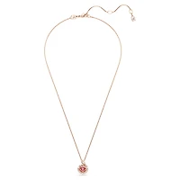 Snake pendant, Mixed cuts, Year of the Snake, Red, Rose gold-tone plated by SWAROVSKI