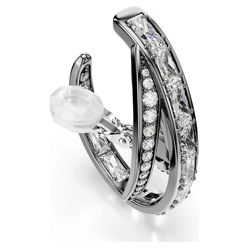 The Vienna Collection ear cuff set (3), Feather, Ruthenium plated by SWAROVSKI