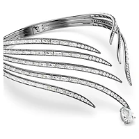 The Vienna Collection choker, Feather, White, Ruthenium plated by SWAROVSKI