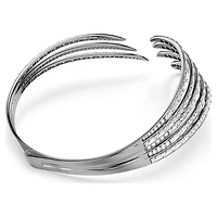 The Vienna Collection choker, Feather, White, Ruthenium plated by SWAROVSKI