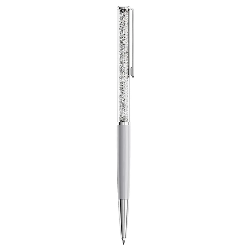Crystalline ballpoint pen, Grey, Grey lacquered, by SWAROVSKI