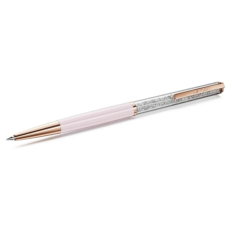 Crystalline ballpoint pen, Pink, Pink lacquered, rose gold-tone plated by SWAROVSKI