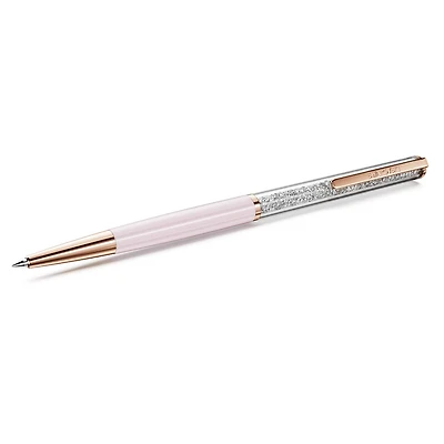 Crystalline ballpoint pen, Pink, Pink lacquered, rose gold-tone plated by SWAROVSKI