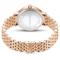 Imber watch, Swiss Made, Metal bracelet, Rose gold tone, Rose gold-tone finish by SWAROVSKI