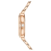 Imber watch, Swiss Made, Metal bracelet, Rose gold tone, Rose gold-tone finish by SWAROVSKI