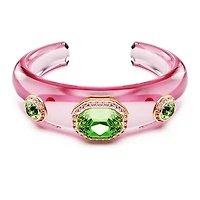 Dulcis cuff, Mixed cuts, Multicoloured, Gold-tone plated by SWAROVSKI