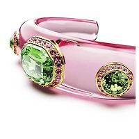 Dulcis cuff, Mixed cuts, Multicoloured, Gold-tone plated by SWAROVSKI