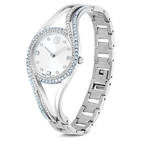 Hyperbola bangle watch, Swiss Made, Stainless steel by SWAROVSKI