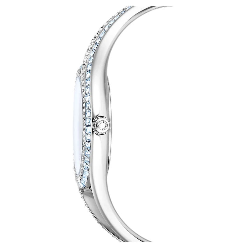 Hyperbola bangle watch, Swiss Made, Stainless steel by SWAROVSKI