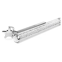 Crystalline ballpoint pen, White, White lacquered, chrome plated by SWAROVSKI