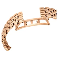 Imber oval watch, Swiss Made, Metal bracelet, Gold tone, Rose gold-tone finish by SWAROVSKI