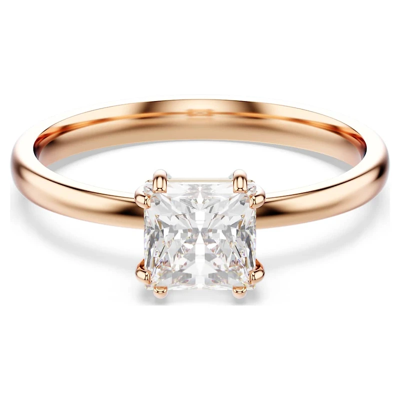 Attract ring, Square cut, White