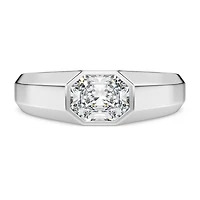 Octagon band ring, Lab-grown diamonds 1.0 ct tw, shape, 14K white gold by SWAROVSKI