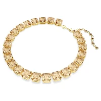 Millenia necklace, Octagon cut, Gold-tone plated by SWAROVSKI