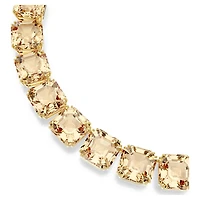Millenia necklace, Octagon cut, Gold-tone plated by SWAROVSKI