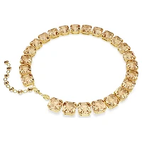 Millenia necklace, Octagon cut, Gold-tone plated by SWAROVSKI