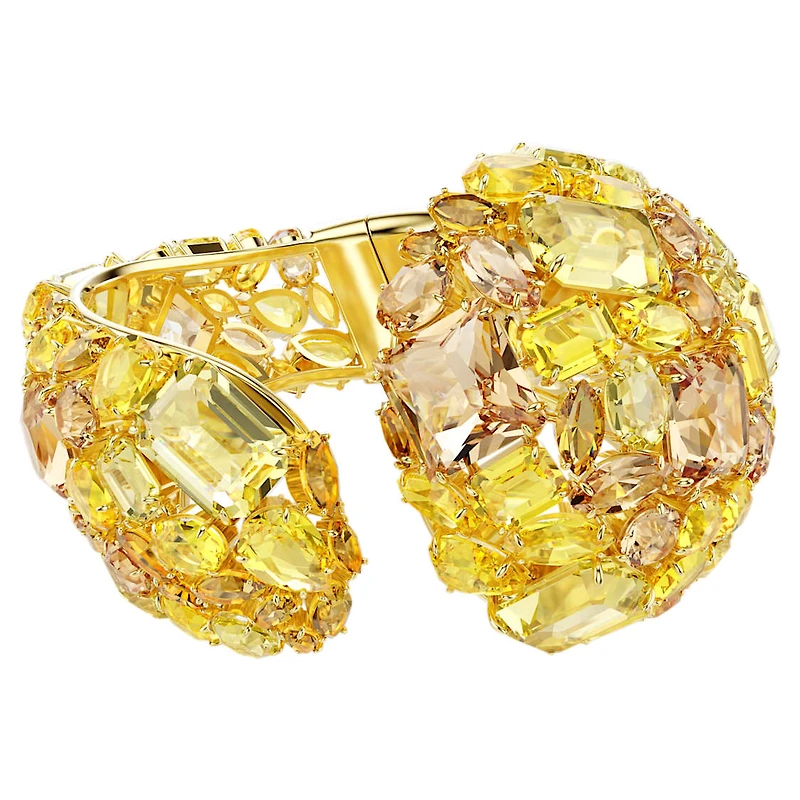 Gema cuff, Gold-tone plated by SWAROVSKI