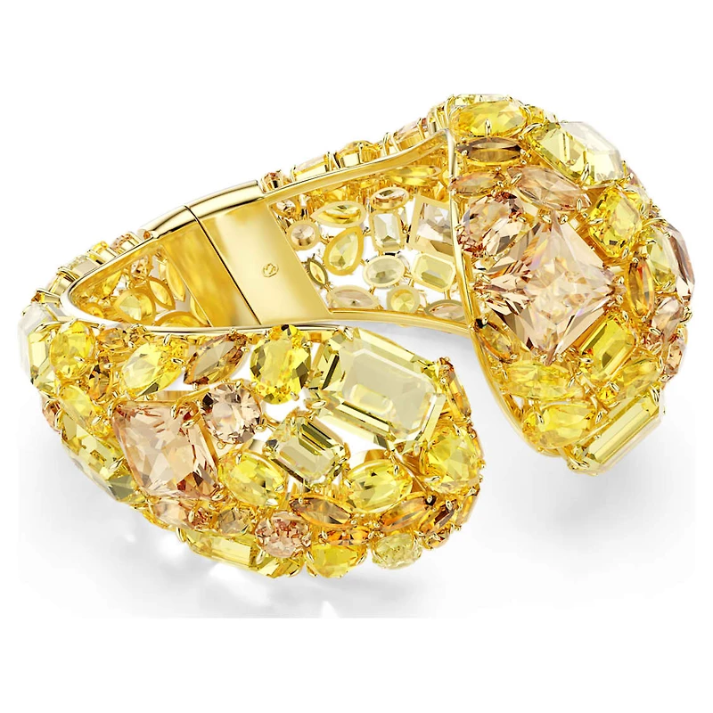 Gema cuff, Gold-tone plated by SWAROVSKI