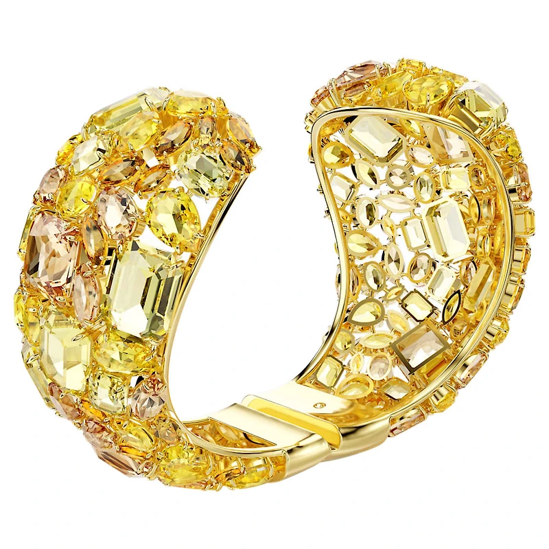 Gema cuff, Gold-tone plated by SWAROVSKI