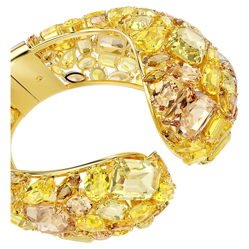 Gema cuff, Gold-tone plated by SWAROVSKI