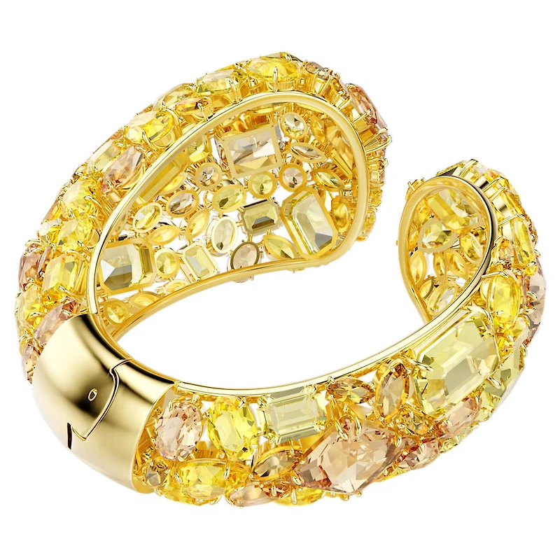 Gema cuff, Gold-tone plated by SWAROVSKI